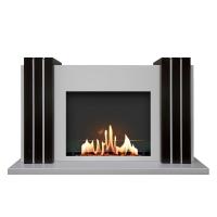 Биокамин в портале SteelHeat Manhetten New, стекло