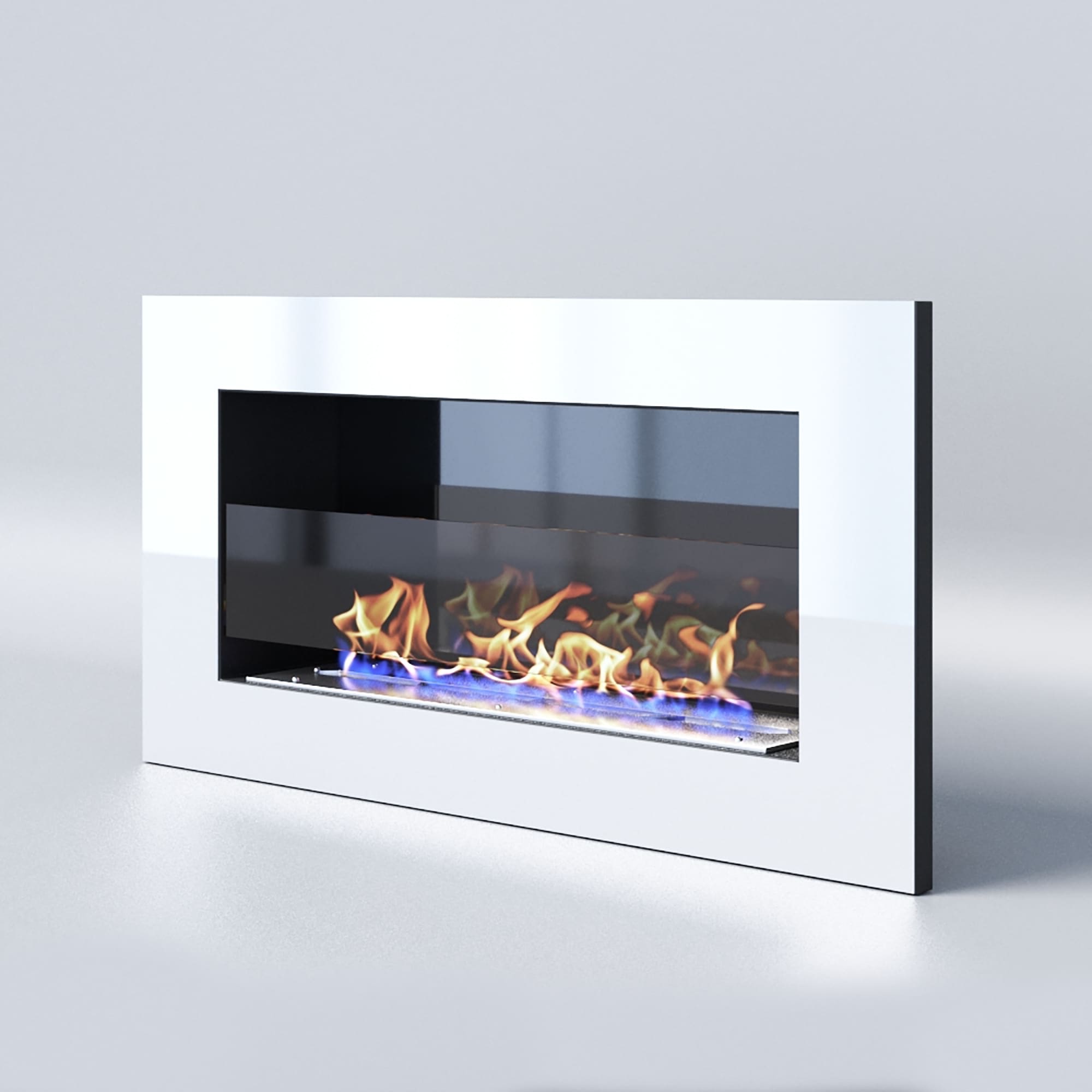 Биокамин "Русский огонь" Хай-тек 800V встраиваемый с защитным и декоративным стеклом по цене 38 050 руб.