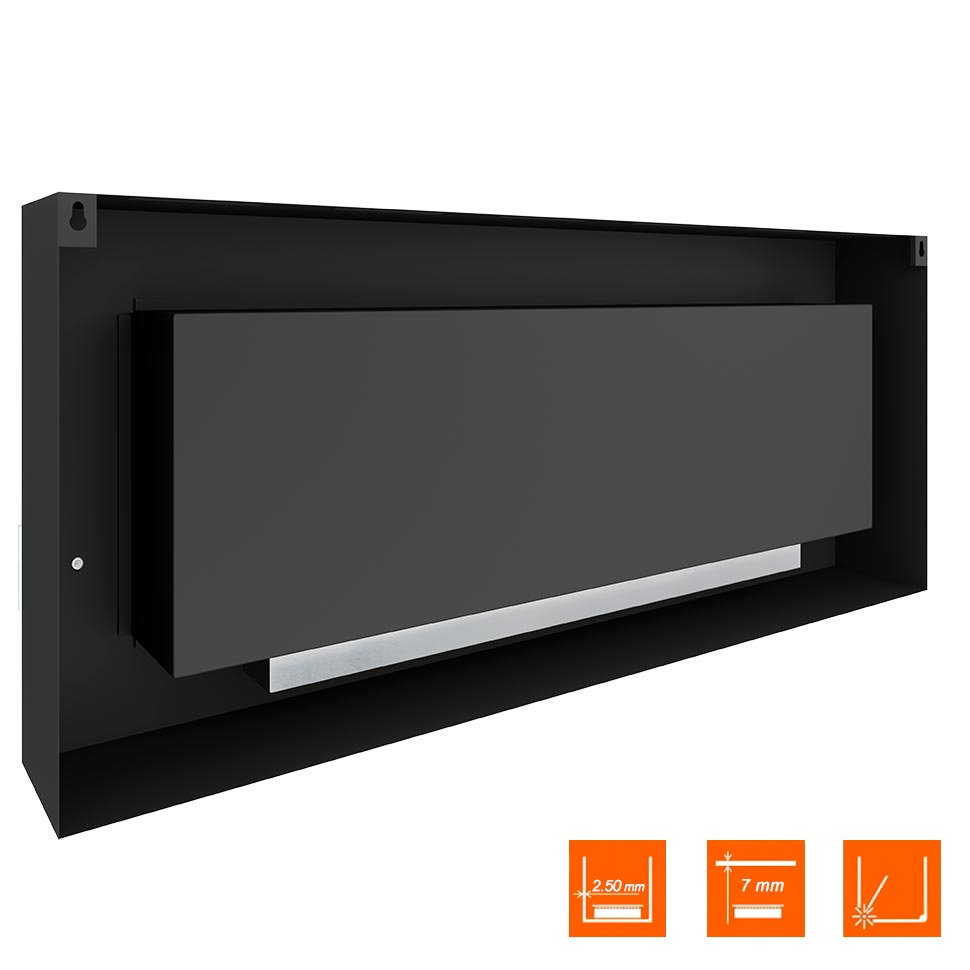 Биокамин SteelHeat WALL GRAND 1500 черный, стемалит Биокамин SteelHeat WALL GRAND 1500 черный, стемалит по цене 73 920 руб.