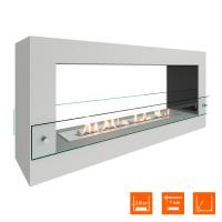 Биокамин SteelHeat WALL FRAME ONE 1000 белый, стекло, стемалит Биокамин SteelHeat WALL FRAME ONE 1000 белый, стекло, стемалит