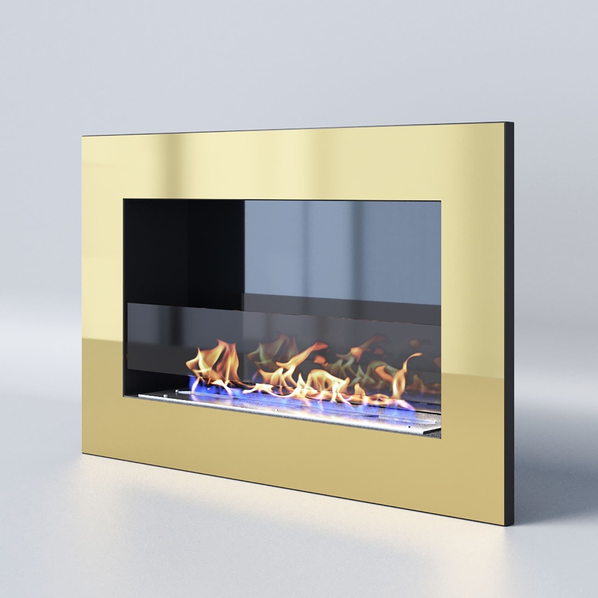 Биокамин "Русский огонь" Барокко 800V встраиваемый (высота 500мм.) с защитным и декоративным стеклом по цене 43 550 руб.