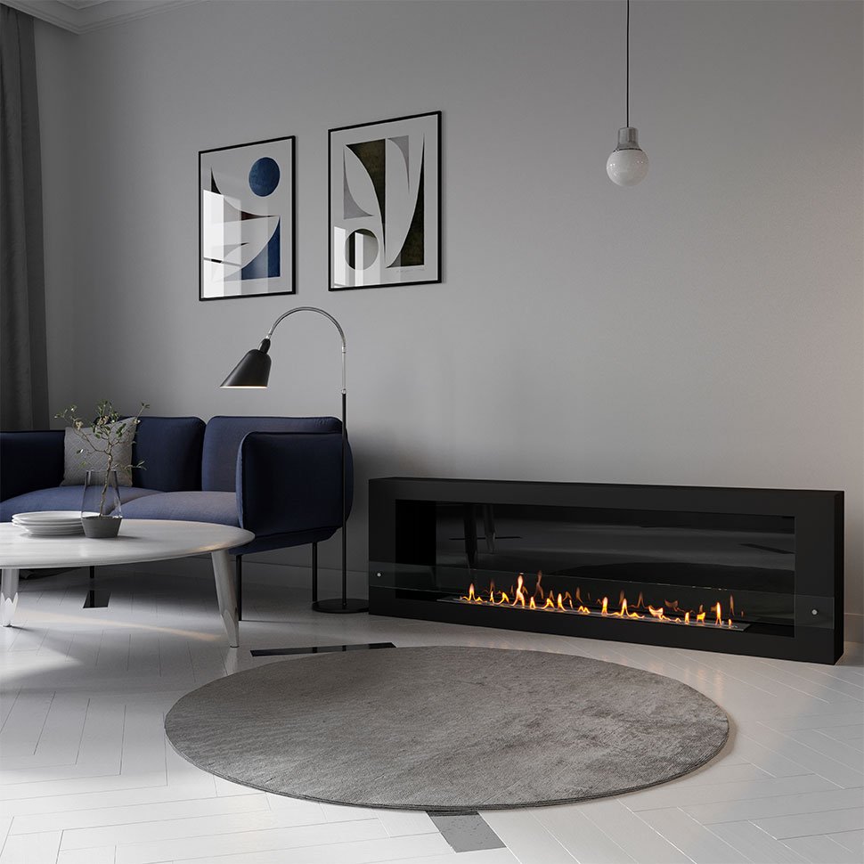 Биокамин SteelHeat WALL GRAND 1800 черный Биокамин SteelHeat WALL GRAND 1800 черный по цене 71 190 руб.