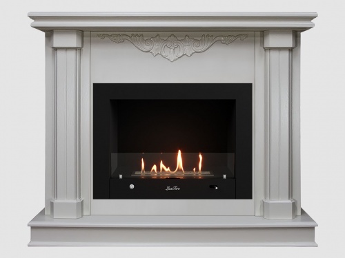 Каминный портал МДФ "Лукас 1080" с биокамином Lux Fire "Фаер Бокс 4-25.5" (белый) Каминный портал МДФ "Лукас 1080" с биокамином Lux Fire "Фаер Бокс 4-25.5" (белый)