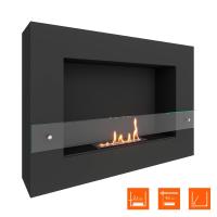 Биокамин SteelHeat WALL GRAND 900 LITE черный, стекло Биокамин SteelHeat WALL GRAND 900 LITE черный, стекло