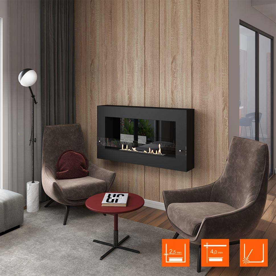 Биокамин SteelHeat WALL GRAND 1200 LITE черный Биокамин SteelHeat WALL GRAND 1200 LITE черный по цене 36 120 руб.