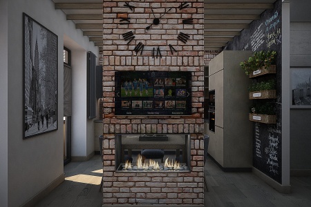 Встроенный биокамин Lux Fire Сквозной 610 М по цене 59 400 руб.