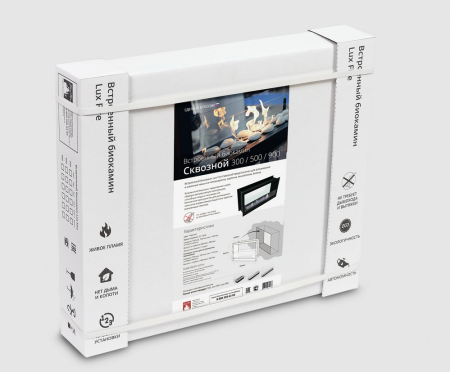 Настенный биокамин Lux Fire "Иллюзион 800 Н" S (черный) по цене 65 890 руб.