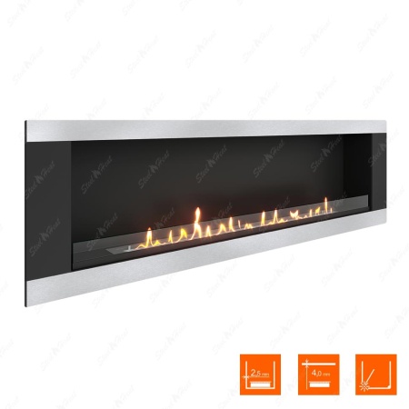 Биокамин SteelHeat LONG-H 1800 стекло по цене 68 900 руб.