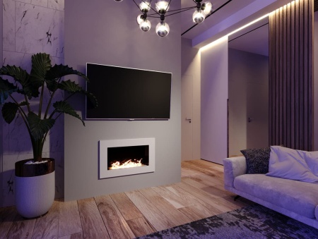 Биокамин "Русский огонь" Блонд 800V встраиваемый (высота 500мм.) по цене 22 000 руб.