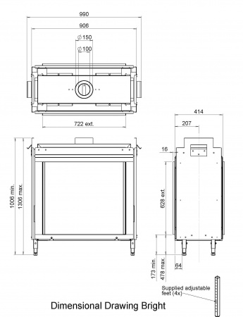 Газовый камин Faber Bright
