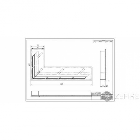 Прямоугольный контейнер ZeFire угловой 800 Прямоугольный контейнер ZeFire угловой 800 по цене 74 800 руб.